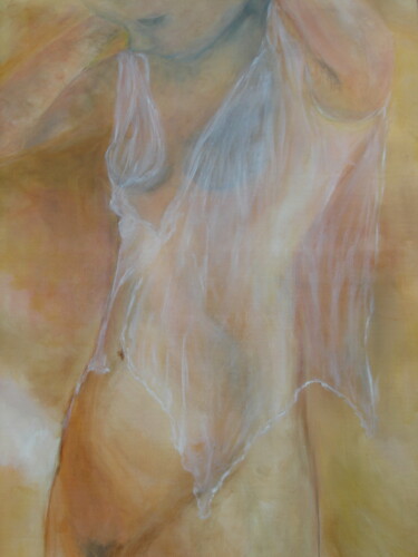 Painting titled "Nude" by Elisa Cook, Original Artwork, Oil