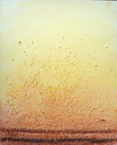 Malerei mit dem Titel "Dégradé-terre" von Elisa Cook, Original-Kunstwerk, Öl