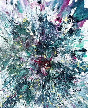 Malerei mit dem Titel "Slash of Spring" von Elisa Cook, Original-Kunstwerk, Acryl