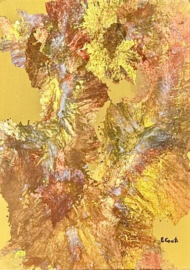 Painting titled "Bronze, Copper and…" by Elisa Cook, Original Artwork, Acrylic