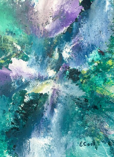 Painting titled "Nebula" by Elisa Cook, Original Artwork, Acrylic