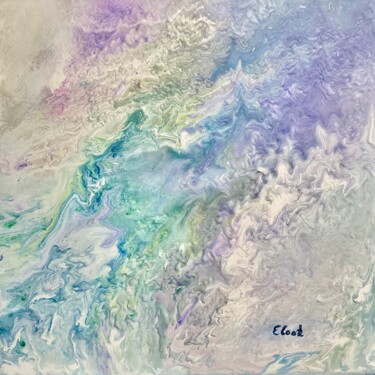 Painting titled "Marbled Fantasy" by Elisa Cook, Original Artwork, Acrylic