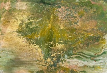 Pintura intitulada "Fields of Gold" por Elisa Cook, Obras de arte originais, Acrílico