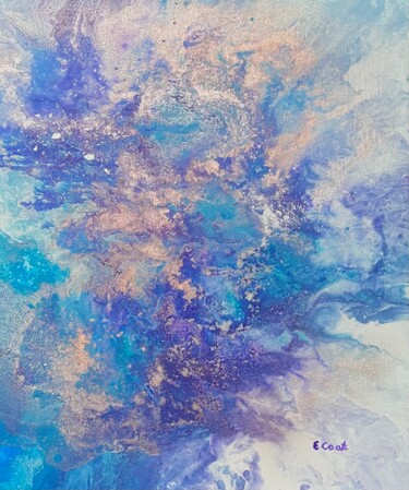 Painting titled "Waltzing the Blues" by Elisa Cook, Original Artwork, Acrylic