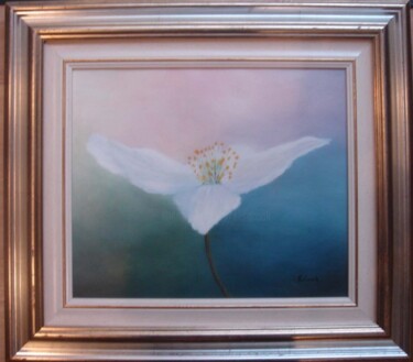 Painting titled "La fleur papillon" by Elisa Cook, Original Artwork, Other