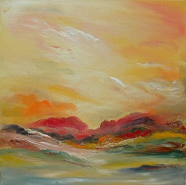 Pittura intitolato "Brumes d'aube" da Elisa Cook, Opera d'arte originale, Olio
