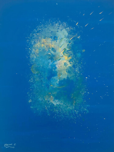 Peinture intitulée "Nébuleuse 2" par Elisa Dousset, Œuvre d'art originale, Acrylique
