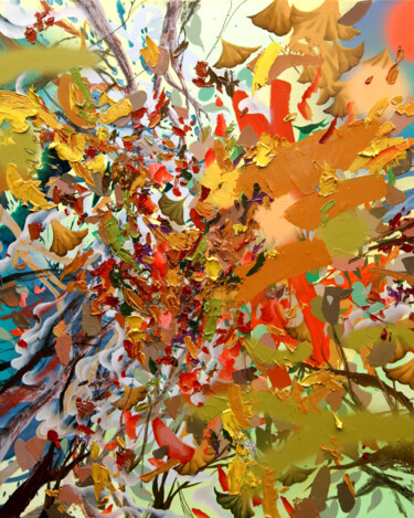 Malarstwo zatytułowany „Autumn Days” autorstwa Elisa Faustina, Oryginalna praca, Olej