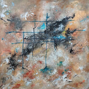 Painting titled "Horao N°2" by Elisa Huttin, Original Artwork, Acrylic