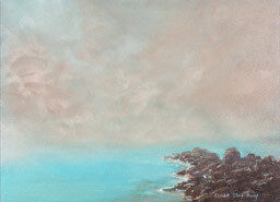 Painting titled "Blue Lagoon" by Elisabet Stacy-Hurley, Original Artwork