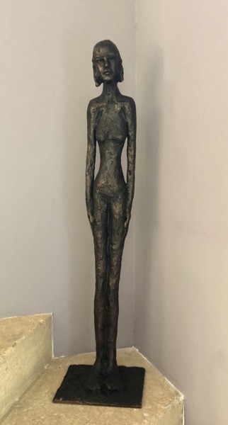 Sculpture titled "Garde à vous !" by Elisabeth Aloccio, Original Artwork, Bronze