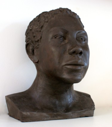 Sculpture intitulée "Augusta" par Elisabeth Aloccio, Œuvre d'art originale, Argile