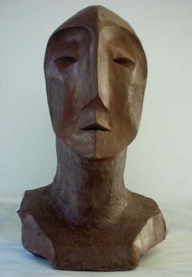 Sculpture intitulée "Moaï" par Elisabeth Aloccio, Œuvre d'art originale