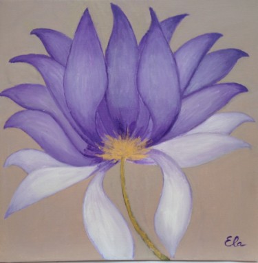 Peinture intitulée "Lotus" par Elisabeth Aloccio, Œuvre d'art originale