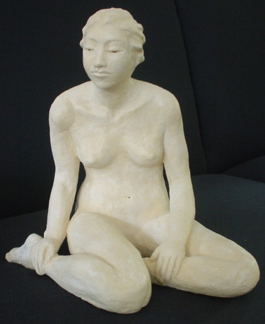 Sculpture intitulée "Blanche" par Elisabeth Aloccio, Œuvre d'art originale