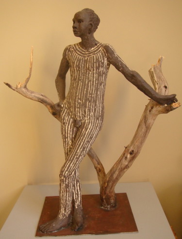Sculpture intitulée "La halte" par Elisabeth Aloccio, Œuvre d'art originale