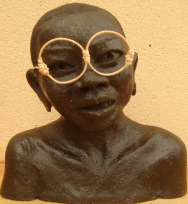 Sculpture intitulée "Les lunettes" par Elisabeth Aloccio, Œuvre d'art originale