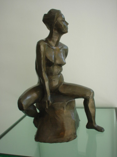 Sculpture intitulée "Nathalie" par Elisabeth Aloccio, Œuvre d'art originale