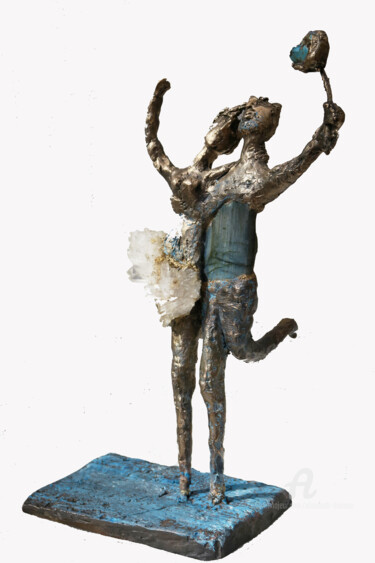 Sculpture titled "Le marige de Joseph" by Elisabeth Brainos, Original Artwork, Bronze