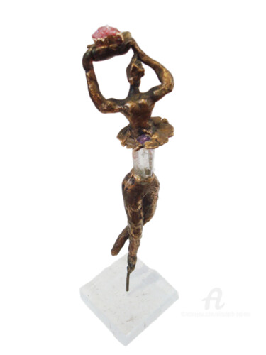 Sculpture intitulée "Offrande 3" par Elisabeth Brainos, Œuvre d'art originale, Bronze
