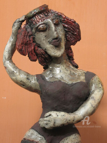 Sculpture titled "danseuse a la couro…" by Elisabeth Brainos, Original Artwork