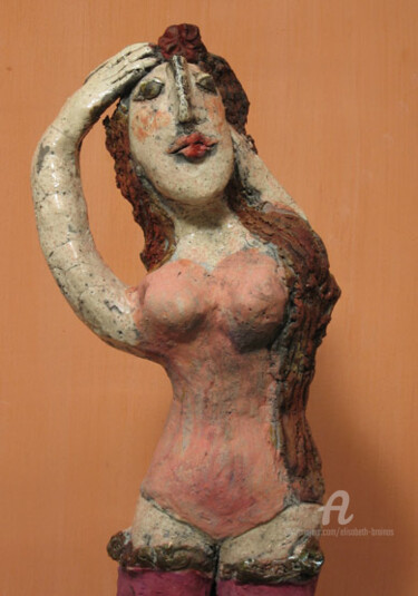 Sculpture titled "la rousse (detail)" by Elisabeth Brainos, Original Artwork