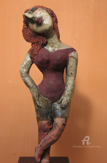 Sculpture titled "oui mais debutante" by Elisabeth Brainos, Original Artwork