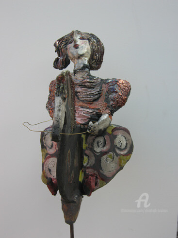 Sculpture titled "cavaliere" by Elisabeth Brainos, Original Artwork