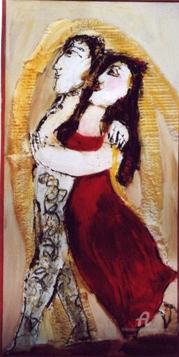 Painting titled "a la feria" by Elisabeth Brainos, Original Artwork