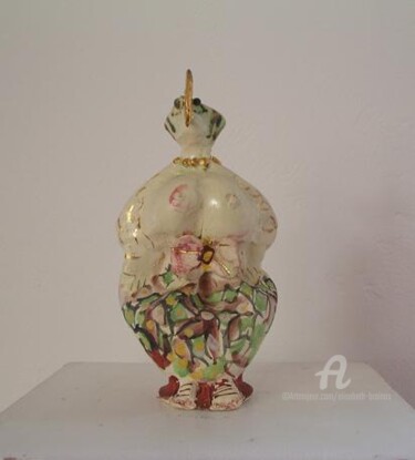 Sculpture titled "vase fer de lance" by Elisabeth Brainos, Original Artwork