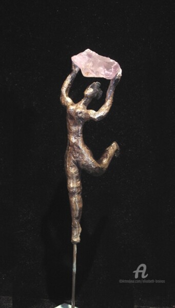 Sculpture titled "Hissez haut vos rêv…" by Elisabeth Brainos, Original Artwork, Bronze