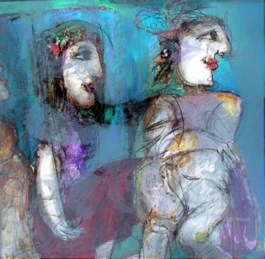 Digital Arts titled "vers la fete" by Elisabeth Brainos, Original Artwork