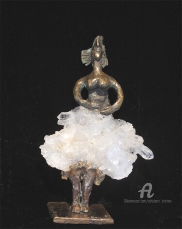 Sculpture intitulée "La fièrote" par Elisabeth Brainos, Œuvre d'art originale, Bronze