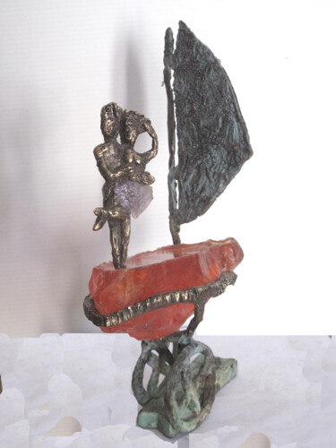 Sculpture titled "Voyage à Cythère" by Elisabeth Brainos, Original Artwork, Metals