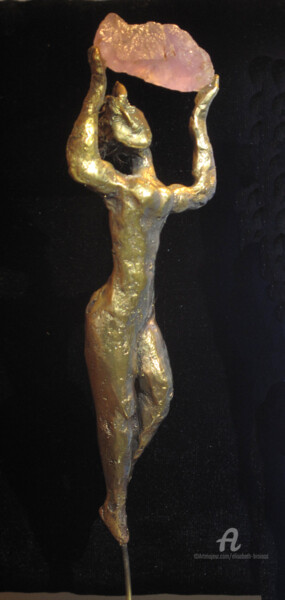 Sculpture intitulée "sisyphe2-3-4.jpg" par Elisabeth Brainos, Œuvre d'art originale, Métaux