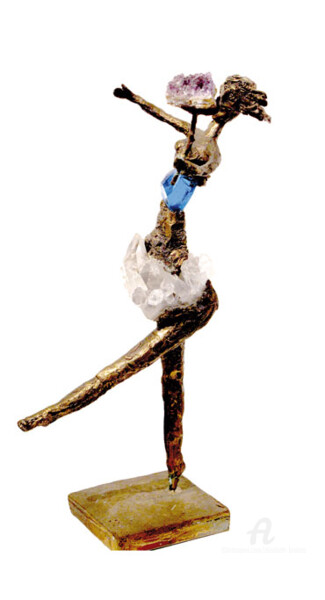 雕塑 标题为“Danseuse au bouquet…” 由Elisabeth Brainos, 原创艺术品, 石