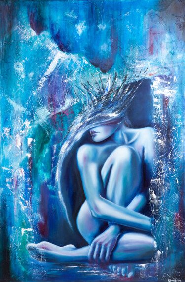 Painting titled "The Ice Queen" by Elisabeth Burmester, Original Artwork, Oil