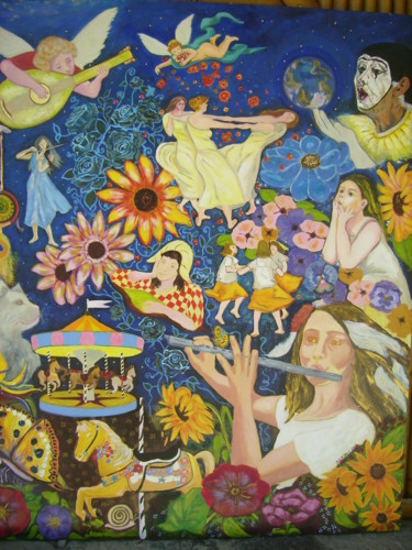 Peinture intitulée "Fantasias" par Ecellos, Œuvre d'art originale, Autre