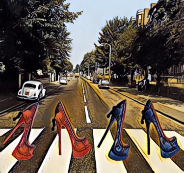 Digital Arts titled "Abbey Road .jpeg" by Elisabeth D'Equainville, Original Artwork, Photo Montage