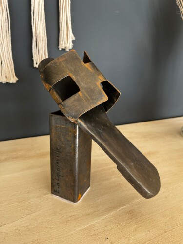 Escultura titulada "Sandale Hermès bron…" por Elisabeth D'Equainville, Obra de arte original, Resina
