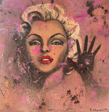 Painting titled "Marylin" by Elisabeth D'Equainville, Original Artwork, Acrylic