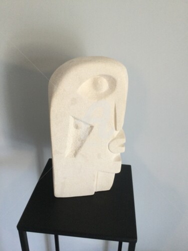 Скульптура под названием "Pile ou face" - Elisabeth Dinardo, Подлинное произведение искусства, Камень