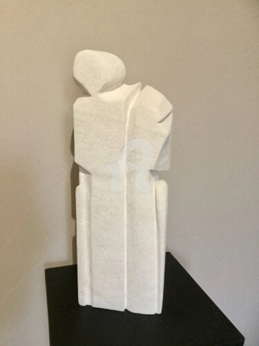 Escultura titulada "Une pour deux" por Elisabeth Dinardo, Obra de arte original, Piedra