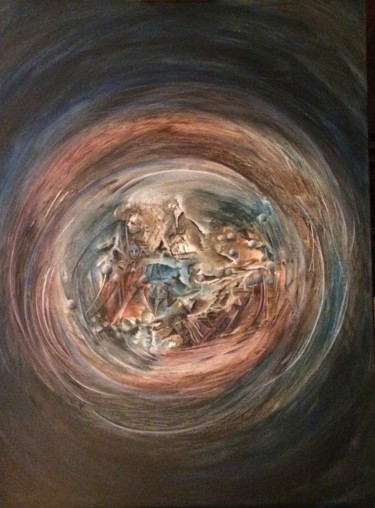 Peinture intitulée "Un Monde Surprenant…" par Elisabeth Durandin, Œuvre d'art originale