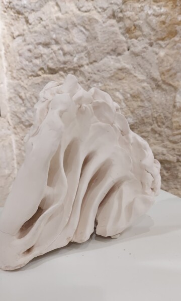 Sculpture titled "Ecume de mer" by Elisabeth Fabre Derulliere, Original Artwork, Clay