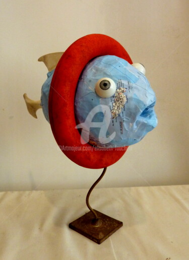 Sculpture intitulée ""Apprenti poisson l…" par Elisabeth Faucheur, Œuvre d'art originale, Autre