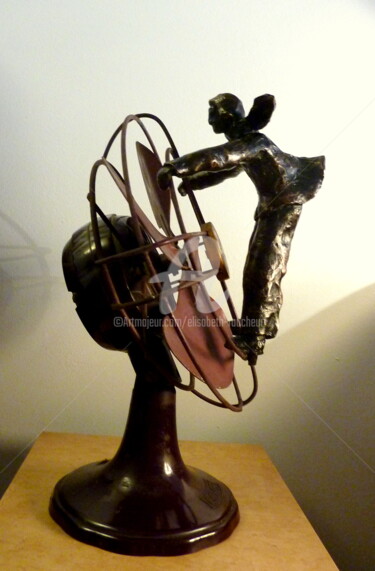 Sculpture intitulée ""Prendre l'air II"" par Elisabeth Faucheur, Œuvre d'art originale