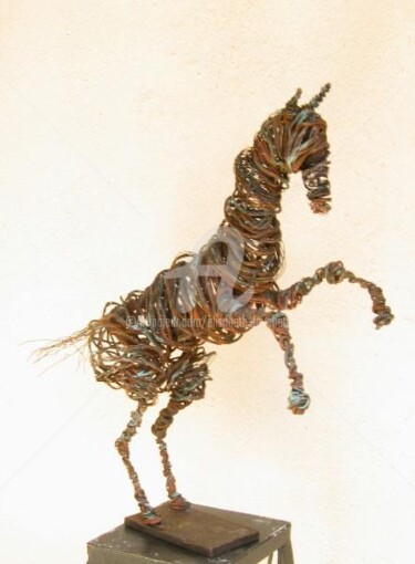 Sculpture titled "cheval" by Elisabeth Faucheur, Original Artwork