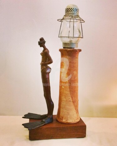 Sculpture intitulée "“Le phare du petit…" par Elisabeth Faucheur, Œuvre d'art originale, Bronze