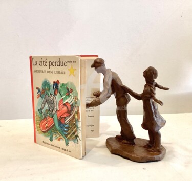 Skulptur mit dem Titel "« La citée perdue »" von Elisabeth Faucheur, Original-Kunstwerk, Bronze